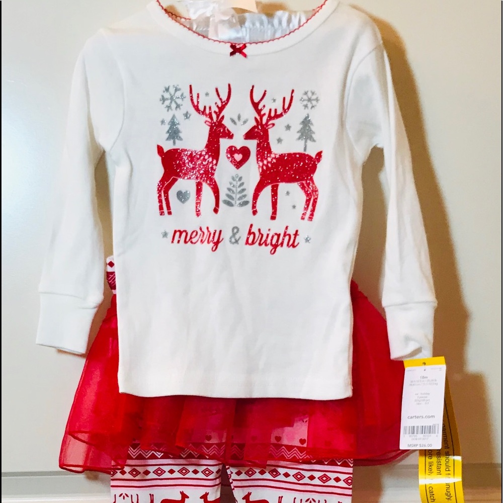Carters merry and bright pajama set